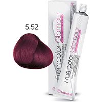 Крем-краска для волос FRAMCOLOR GLAMOUR, 5,52 красный махагон светлый каштан