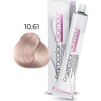Крем-краска для волос FRAMCOLOR GLAMOUR, 10,61 платиновый блондин серебристо-фиолетовый 10,61