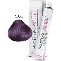 Крем-краска для волос FRAMCOLOR GLAMOUR, 5,66 фиолетовый интенсивный светлый каштан