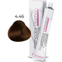 Крем-краска для волос FRAMCOLOR GLAMOUR, 4,46 янтарный средний каштан, 100 мл