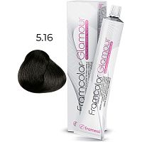 Крем-краска для волос FRAMCOLOR GLAMOUR, 5,16 светлый шатен пепельно-перламутровый