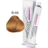 Крем-краска для волос FRAMCOLOR GLAMOUR, 8,46 янтарный светлый блондин